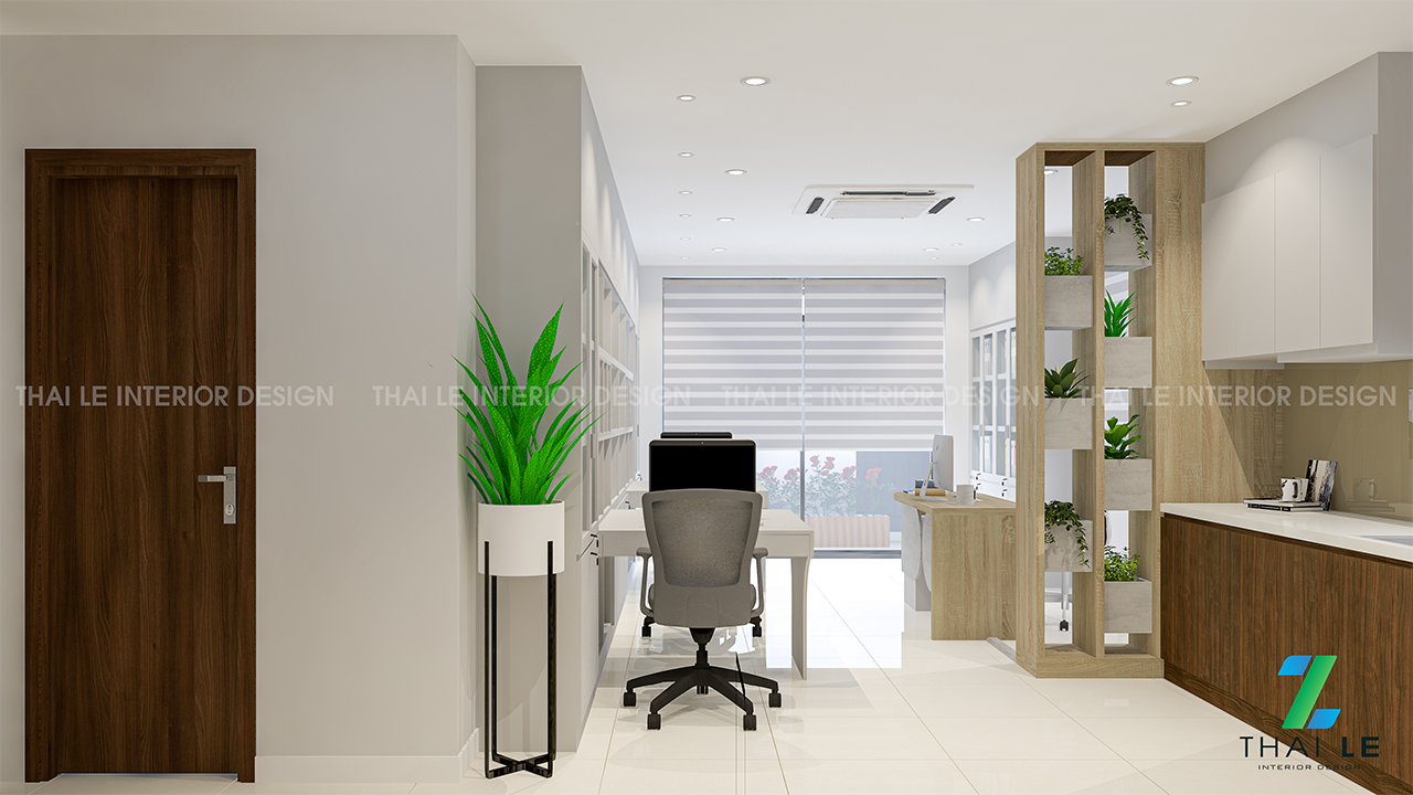 Thiết kế nội thất văn phòng Central Premium Q8 - B1120 - 49m2